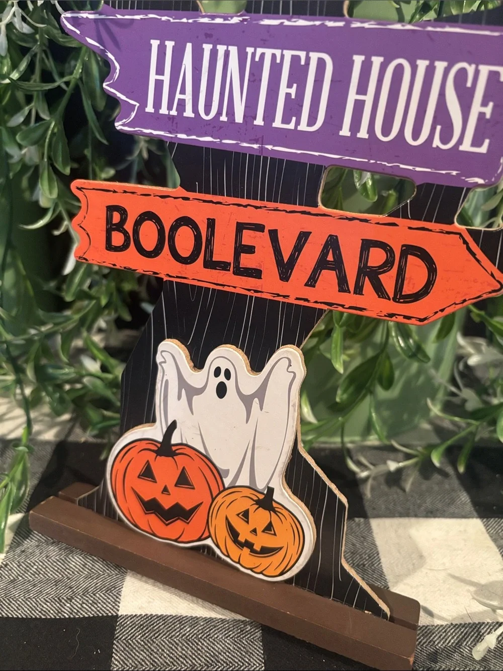 Halloween Haunted House Directional Sign
